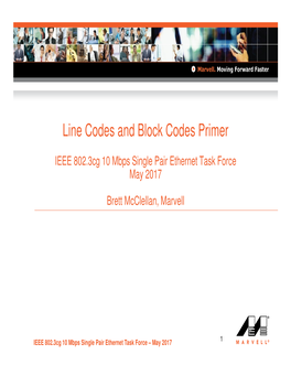 Line Codes and Block Codes Primer