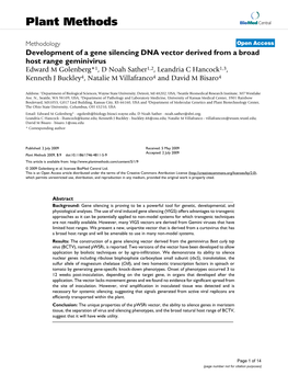 Plant Methods Biomed Central