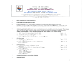 October 6, 2020 City Council Packet