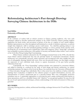 Surveying Chinese Architecture in the 1930S