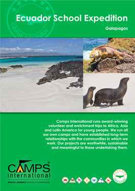 Ecuador School Expedition: Galapagos