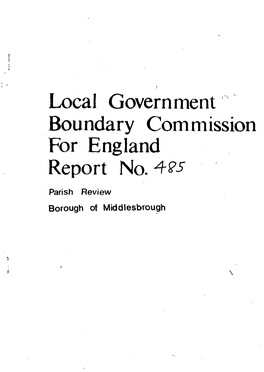 Local Government Boundary Commission for England Report No