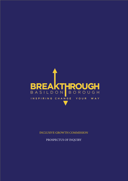 Inclusive Growth Commission Prospectus of Inquiry