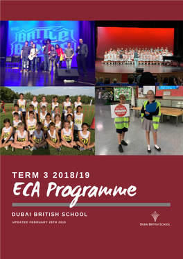 DBS ECA Programme Term 3 2018/19