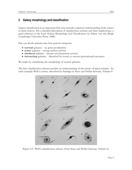 2 Galaxy Morphology and Classification