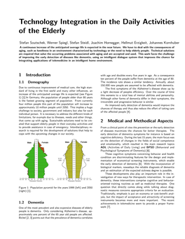 Technology Integration in the Daily Activities of the Elderly