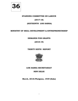 Standing Committee on Labour (2017-18)