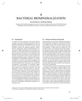 8 Bacterial Biomineralization