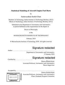 Statistical Modeling of Aircraft Engine Fuel Burn