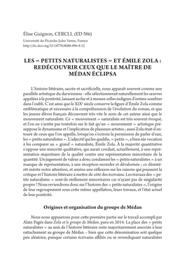 Et Émile Zola : Redécouvrir Ceux Que Le Maître De Médan Éclipsa