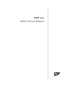 2005 Annual Report CNF Inc