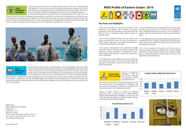 MDG Profile of Eastern Sudan- 2010 Semi-Urban Areas