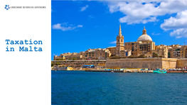 Taxation in Malta Agenda