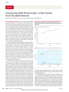 Announcing JAMA Network Open—A New Journal from the JAMA Network Frederick P
