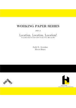 Working Paper Series