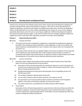 Proposed LDC Article 5 Divisions 1, 2, 3, 5