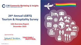 CMI's 24Th Annual LGBTQ Tourism & Hospitality Survey