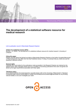 The Development of a Statistical Software Resource for Medical Research