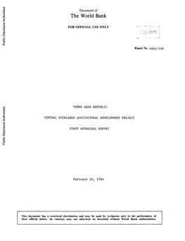 World Bank Document