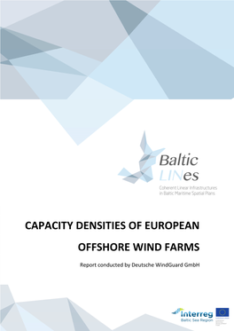 Capacity Densities of European Offshore Wind Farms