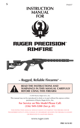 Ruger Precision Rimfire Rifle