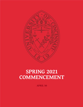 Spring 2021 Commencement