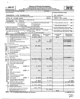 990-PF Return of Private Foundation