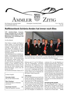 Ammler Zitig Die Zeitung Der Gemeinde Amden Herausgeber: Gemeinde Amden Nr