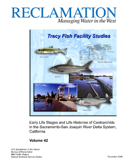 Tracy Fish Facility Studies California