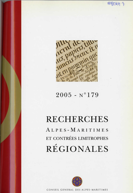 Recherches Régionales N°179