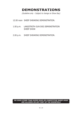 Kilnsey Show Schedule 2009