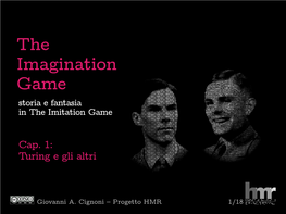 The Imagination Game Storia E Fantasia in the Imitation Game