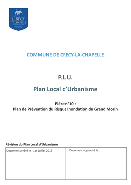 PLU Plan Local D'urbanisme