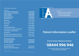 *08444 996 946 Emergency Dental Clinic(Weekends) 08456010128 *From a Land-Line Will Be No More Than a BT Local Call