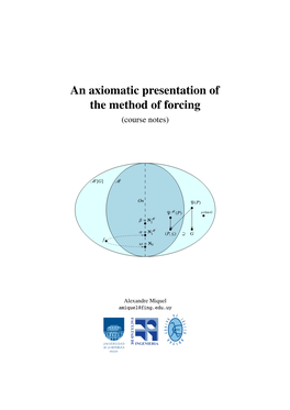 An Axiomatic Presentation of the Method of Forcing (Course Notes)