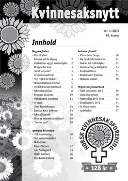 Kvinnesaksnytt 2012-1