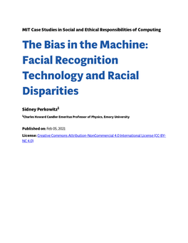 Facial Recognition Technology and Racial Disparities