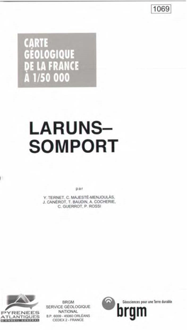 Laruns- Somport, Ainsi Que Les Bauxites Sous-Jacentes, Représentent Les Vestiges De La Marge Sud Du Sillon Nord-Pyrénéen