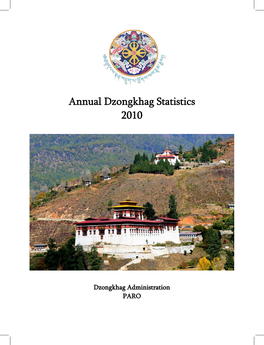 Annual Dzongkhag Statistics 2010