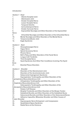 Introduction Section 1 Head 1. Atlanto-Occipital Joint 2