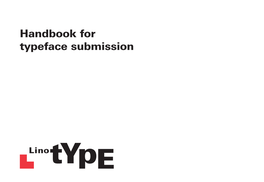 Handbook for Typeface Submission