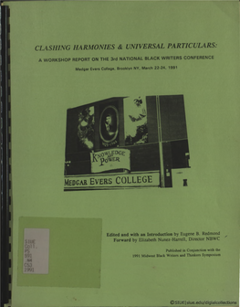 Edited and with an Introduction by Eugene B. Redmond ✓ Forward by Elizabeth Nunez-Harrell, Director NBWC Coll