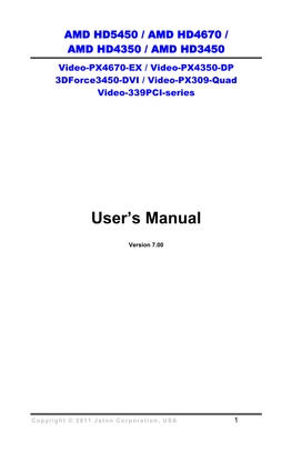 User's Manual