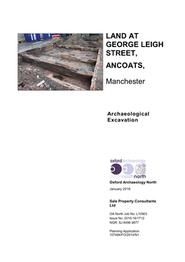 Land at George Leigh Street, Ancoats