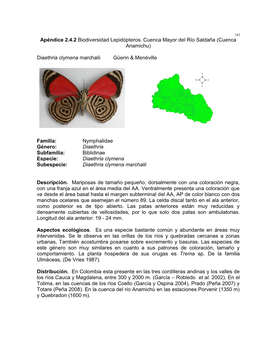 2.4.2 APENDICE Biodiversidad LEPIDOPTEROS