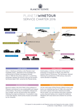 Planetawinetour Service Charter 2016