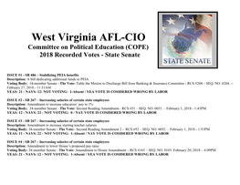 State Senate Recorded Votes