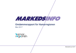 Omdømmerapport for Hamarregionen Mai 2017