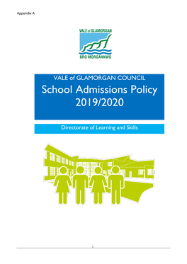 School Admissions Policy 2019/2020
