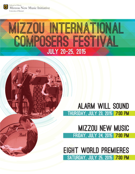 Alarm Will Sound Mizzou New Music Eight World Premieres